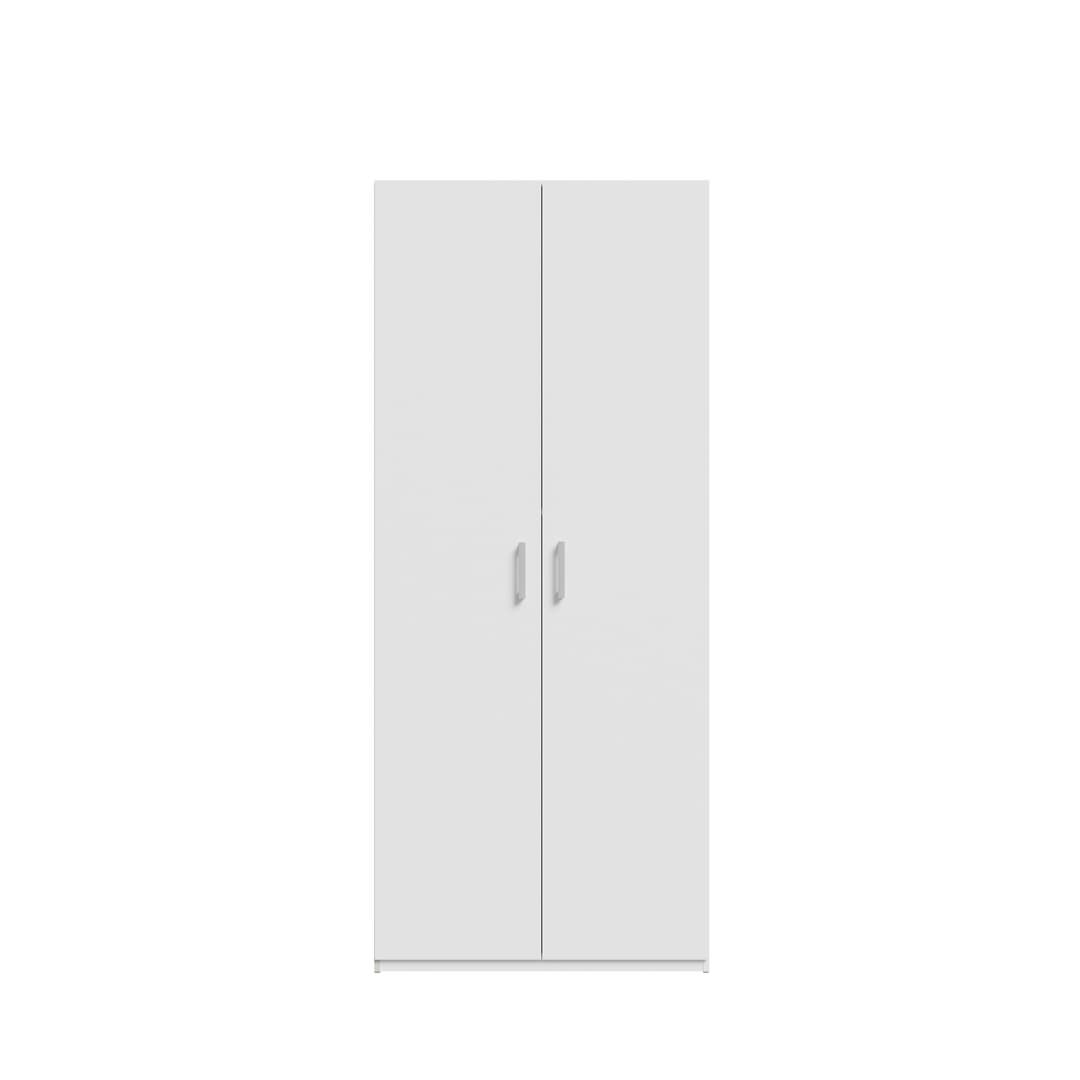 Hofsa Hinged Door Wardrobe 89cm in White, image 6