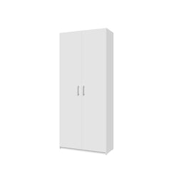Hofsa Hinged Door Wardrobe 89cm in White, image 8