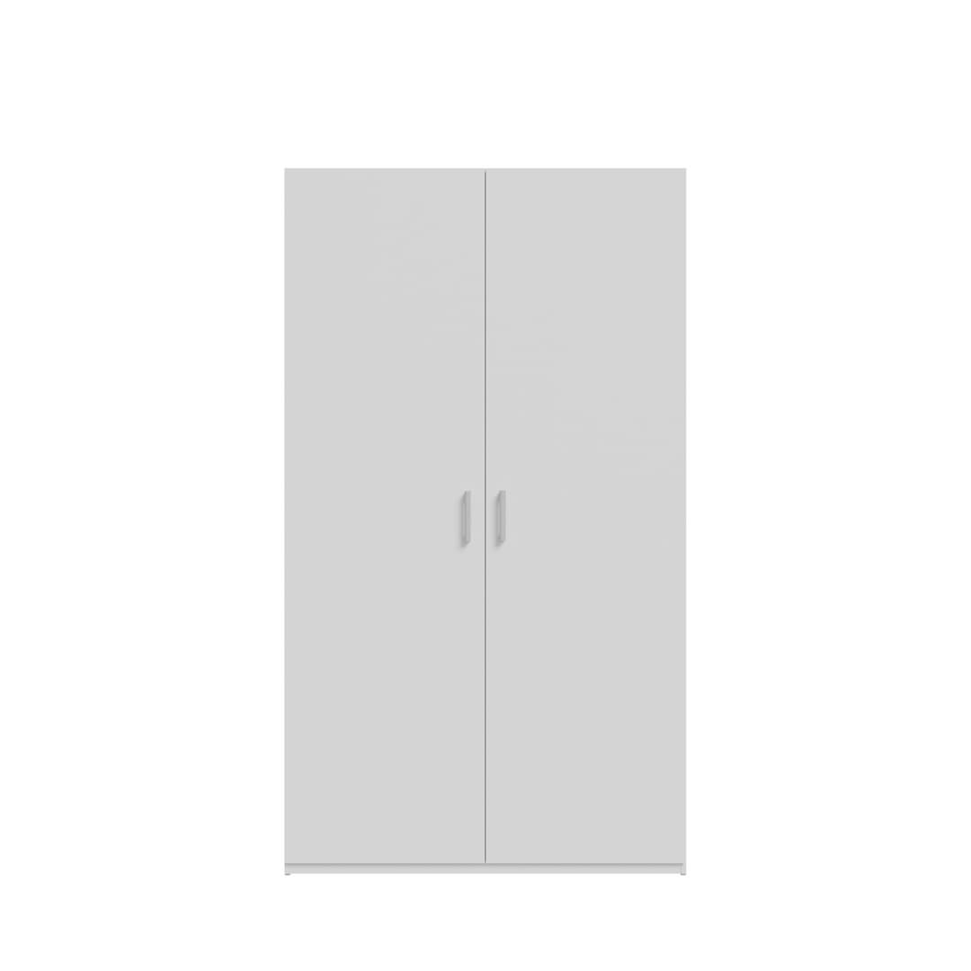 Hofsa Hinged Door Wardrobe 120cm in White, image 6