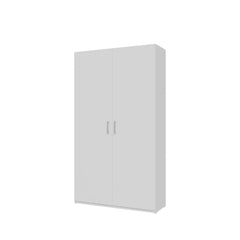 Hofsa Hinged Door Wardrobe 120cm in White, image 8