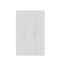 Hofsa Hinged Door Wardrobe 133cm in White, image 6