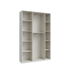 Hofsa Hinged Door Wardrobe 133cm in White, image 4