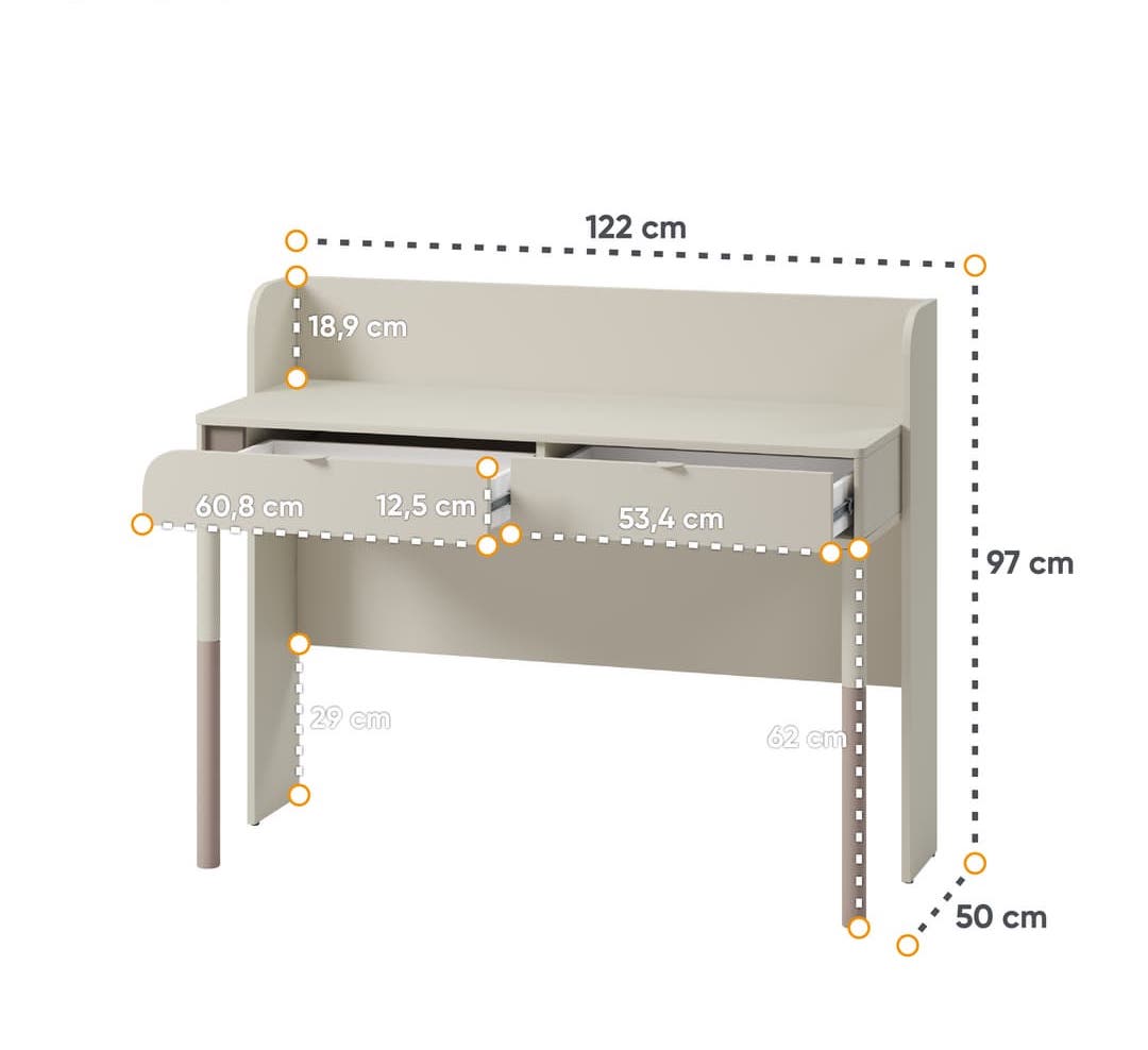 Harmony HR-03 Desk 122cm