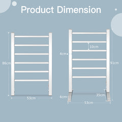 2-in-1 Electric Towel Warmer with 6 Bars