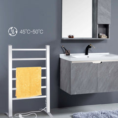 2-in-1 Electric Towel Warmer with 6 Bars