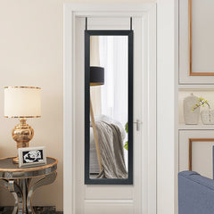 Full Body Mirror Wall Mounted Dressing Mirror for Bedroom-Black