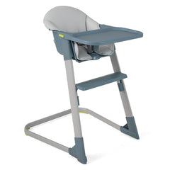 The high chair viewed from the opposite side against a plain white background