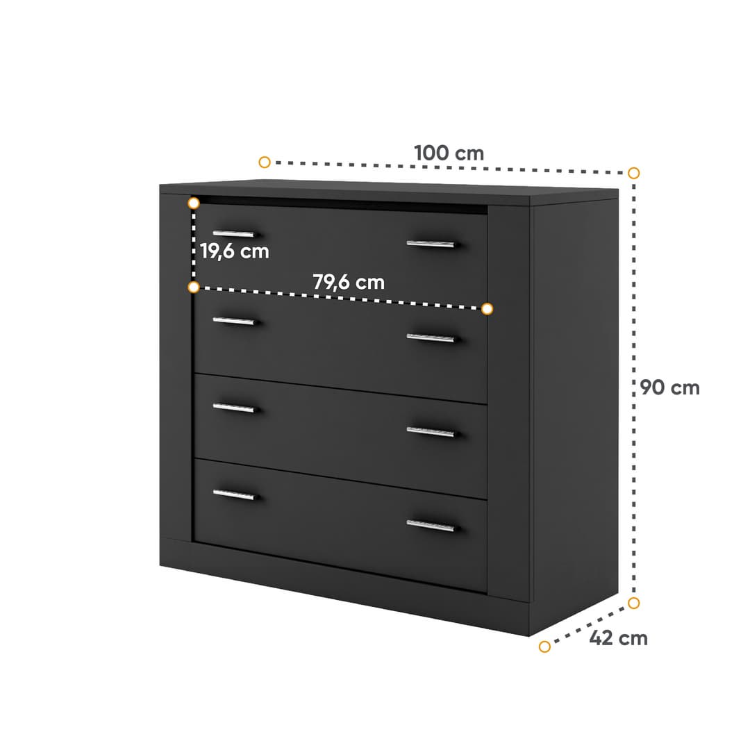 Idea ID-10 Chest of Drawers 100cm