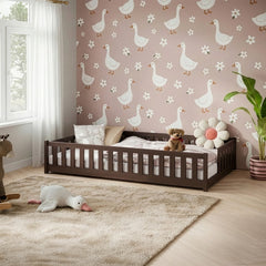 Wooden Single Bed Dark Chocolate image
