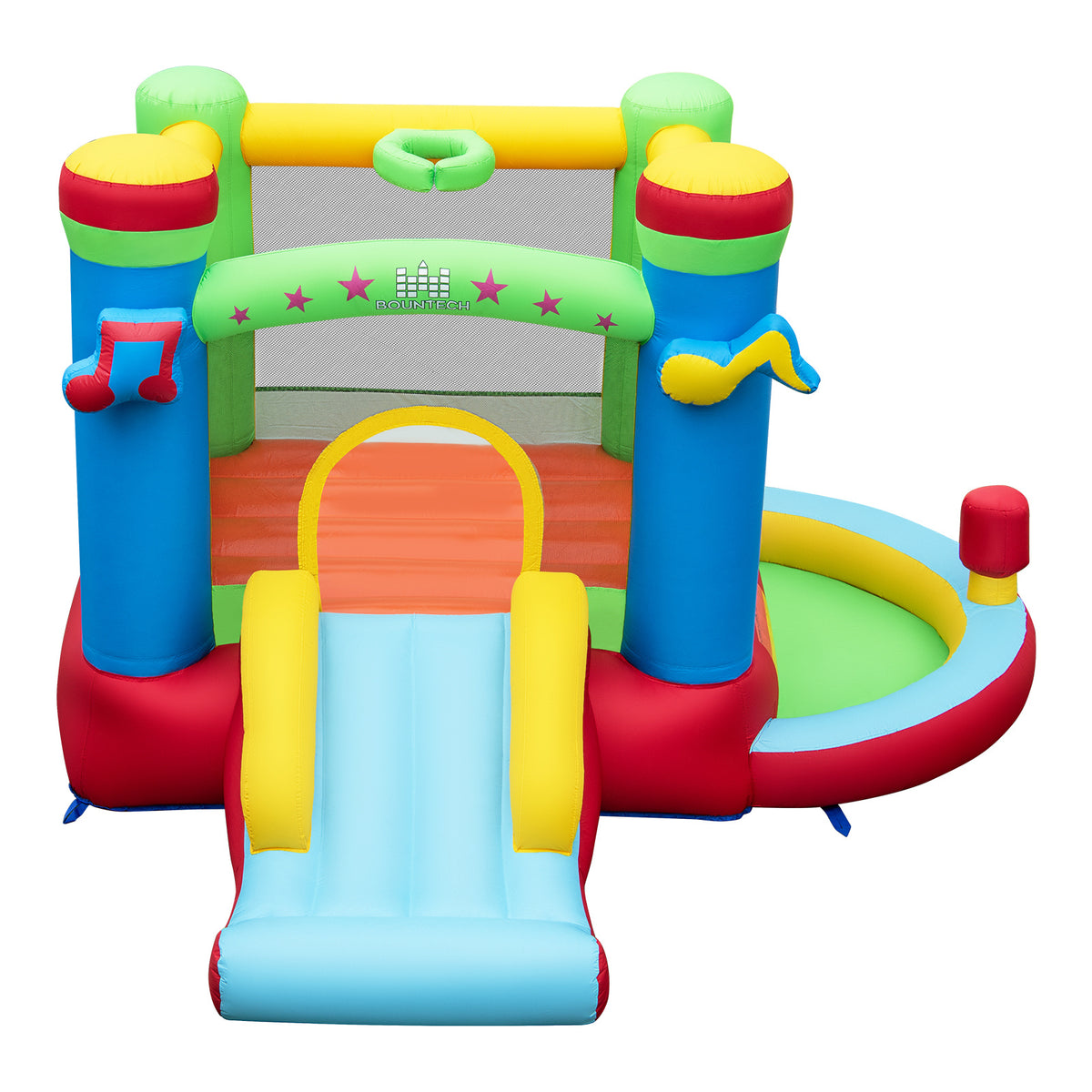 Inflatable Bounce House with Slide and Jumping Area with 450W Blower