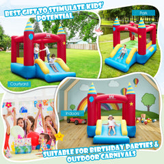 Inflatable Bounce Castle with Stakes without Blower