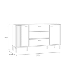 Joakimis Chest Of Drawers 160cm in Oak Mauvella, image 6