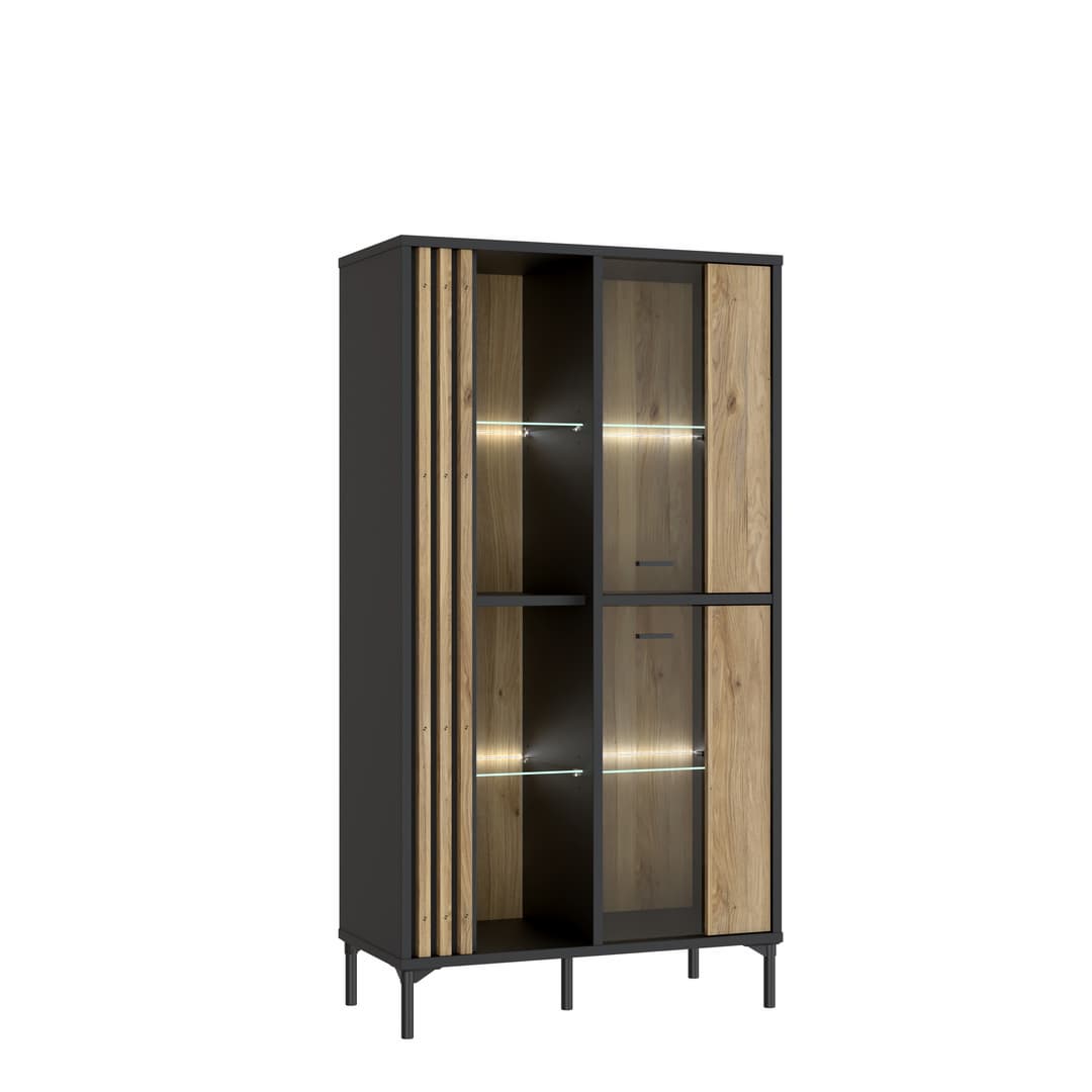 Joakimis Display Cabinet 87cm in Oak Mauvella, image 4