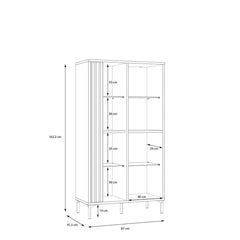 Joakimis Display Cabinet 87cm in Oak Mauvella, image 9