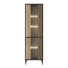 Joakimis Tall Display Cabinet 59cm in Oak Mauvella, image 7