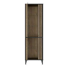 Joakimis Tall Display Cabinet 59cm in Oak Mauvella, image 6