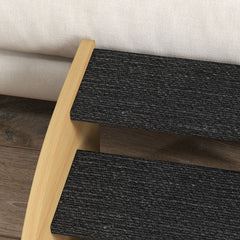 PawHut Dog Steps for Sofa and Bed, 3-Step Dog Stairs, Pet Stairs with Side Panels, Non-Slip Feet for Small Puppies