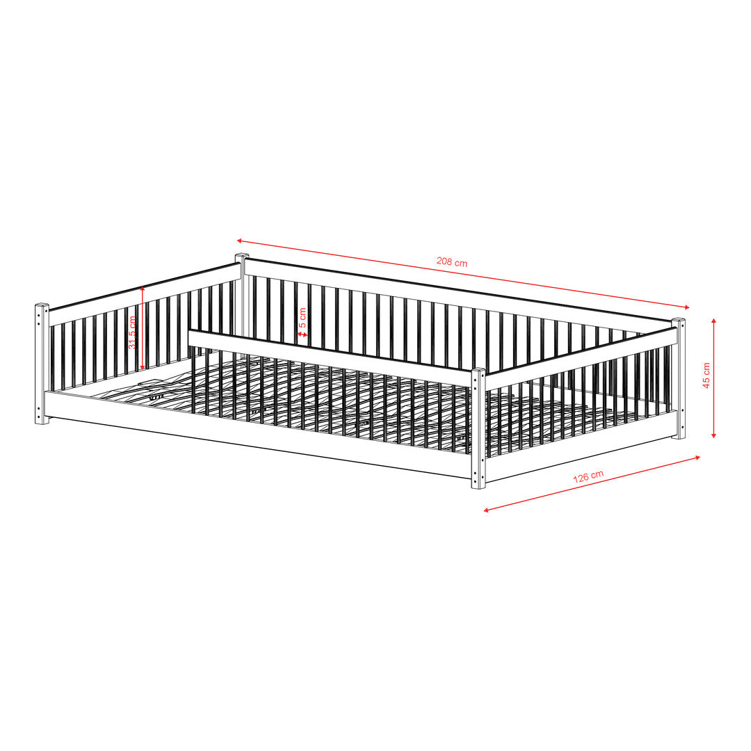 Wooden Single Bed Junior, image 23