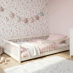 Wooden Single Bed Junior in Cotton, image 16