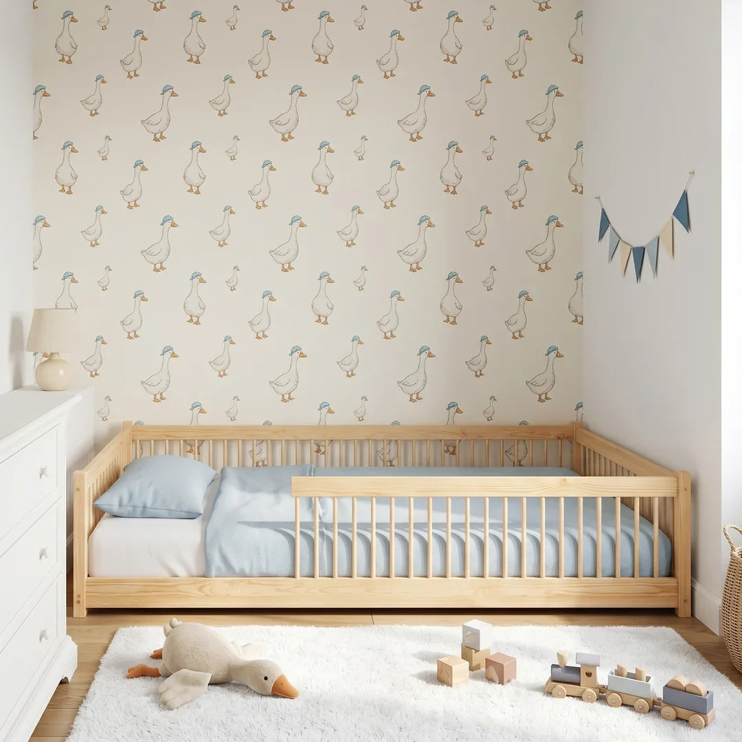 Wooden Single Bed Junior in Pine, image 6