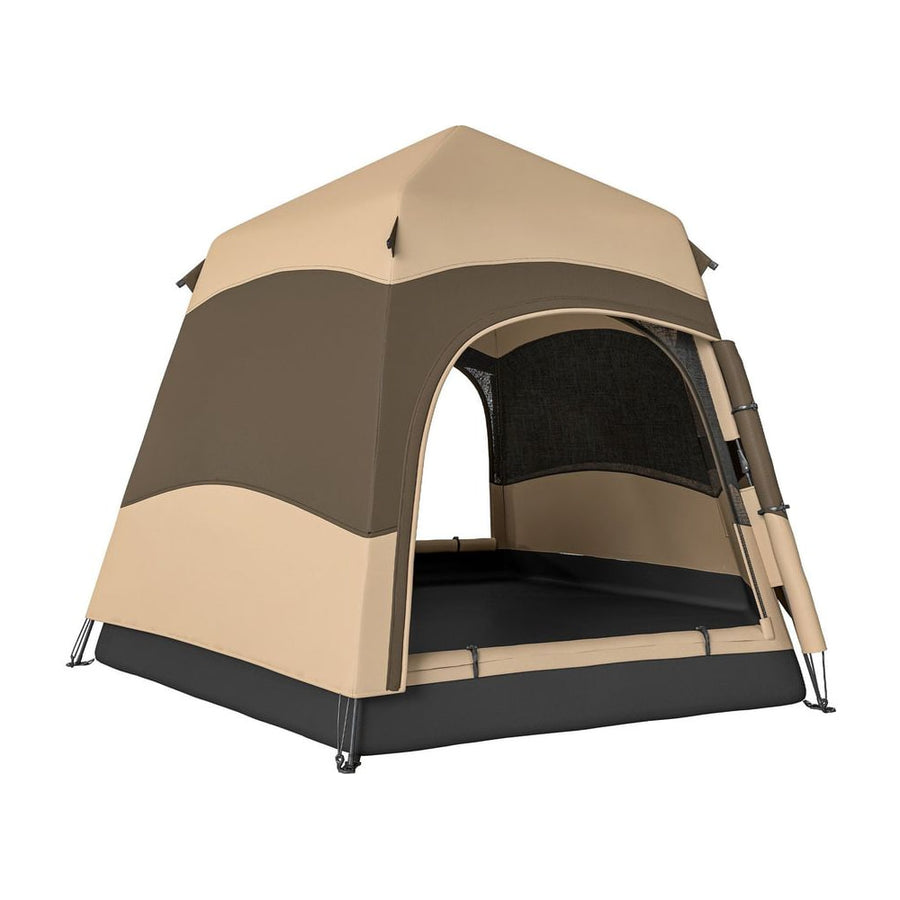 Outsunny Double Layer Instant Pop Up Tent with Rainfly, Portable Camping Shelter with Sewn-in Groundsheet and Carry Bag