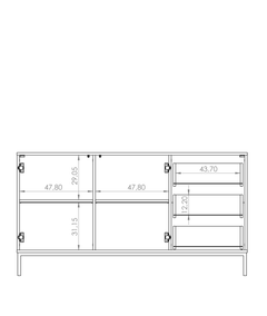 Querty 01 Sideboard Cabinet 150cm