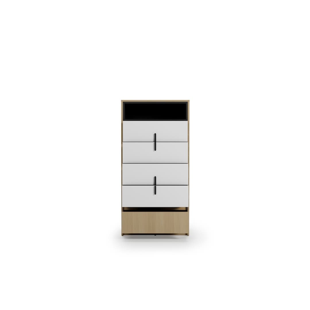 Kanu KN-07 Chest Of Drawers 65cm in White, image 5