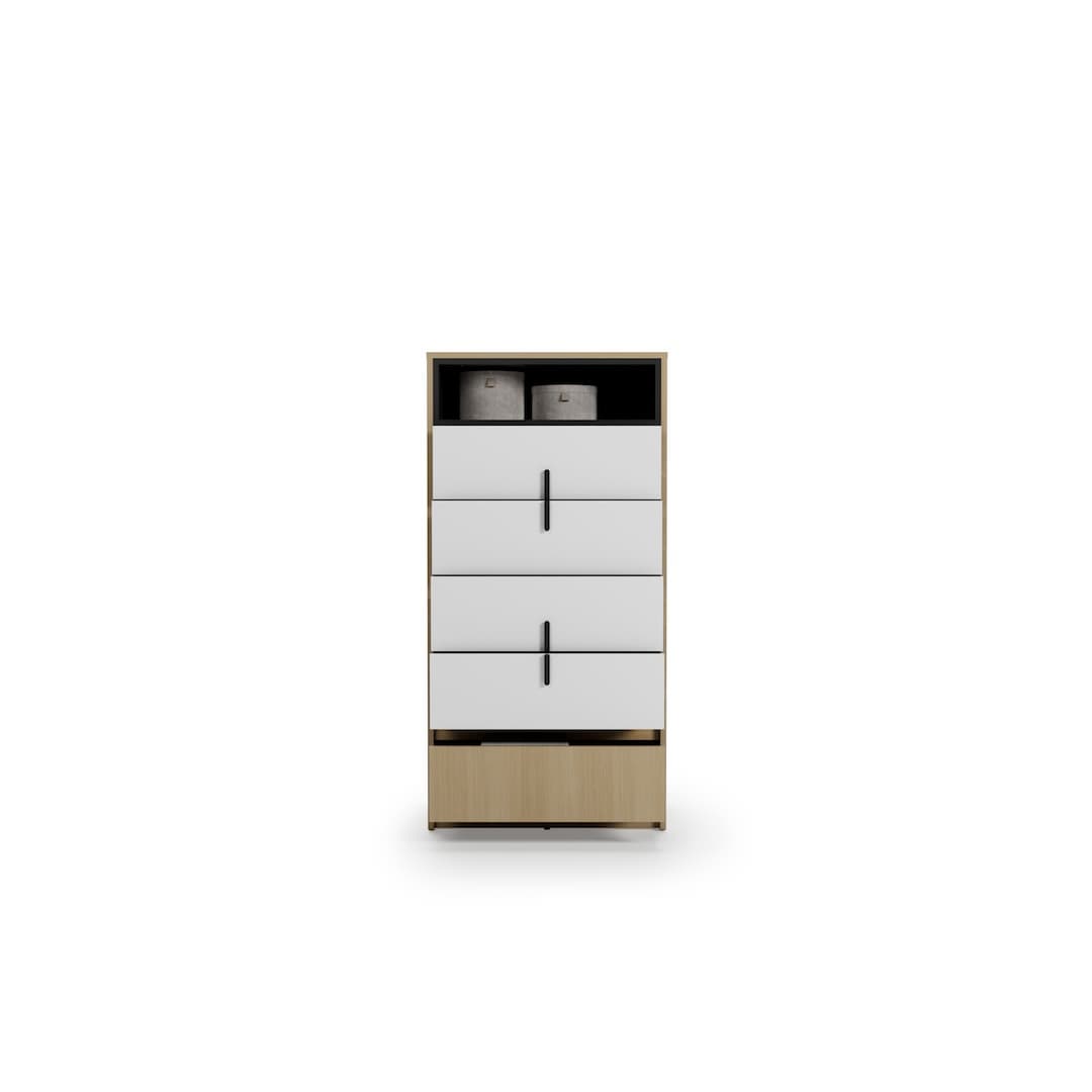 Kanu KN-07 Chest Of Drawers 65cm in White, image 6