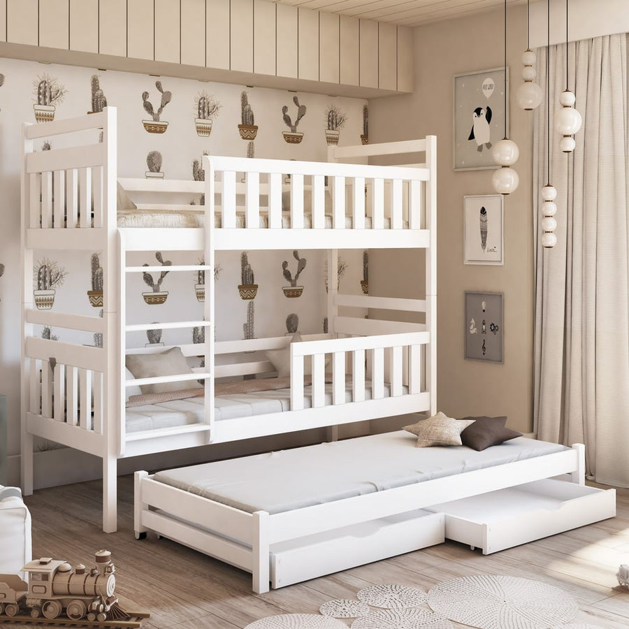 Klara Bunk Bed with Trundle and Storage