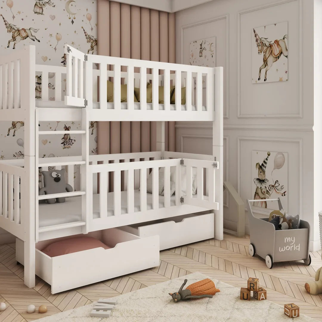 Wooden Bunk Bed Ksawery With Drawers, image 19