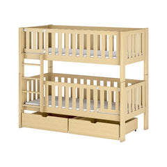 Wooden Bunk Bed Ksawery With Drawers in Pine, image 13