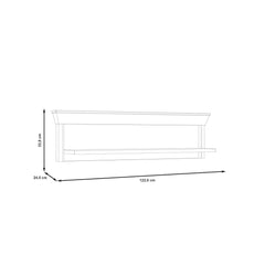 Kashmir Floating Shelf 123cm in White, image 4
