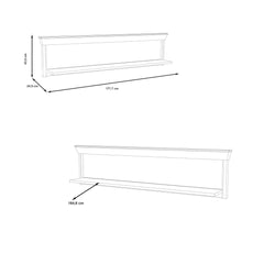 Kashmir Floating Shelf 178cm in White, image 5