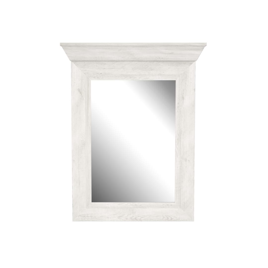 Kashmir Floating Mirror 72cm in White, image 2