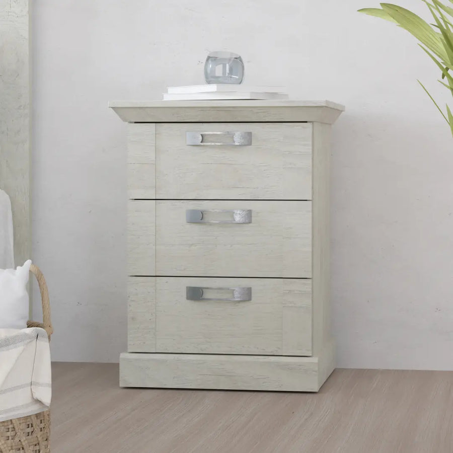 Kashmir Bedside Table 50cm in White