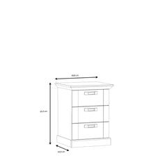 Kashmir Bedside Table 50cm in White, image 6