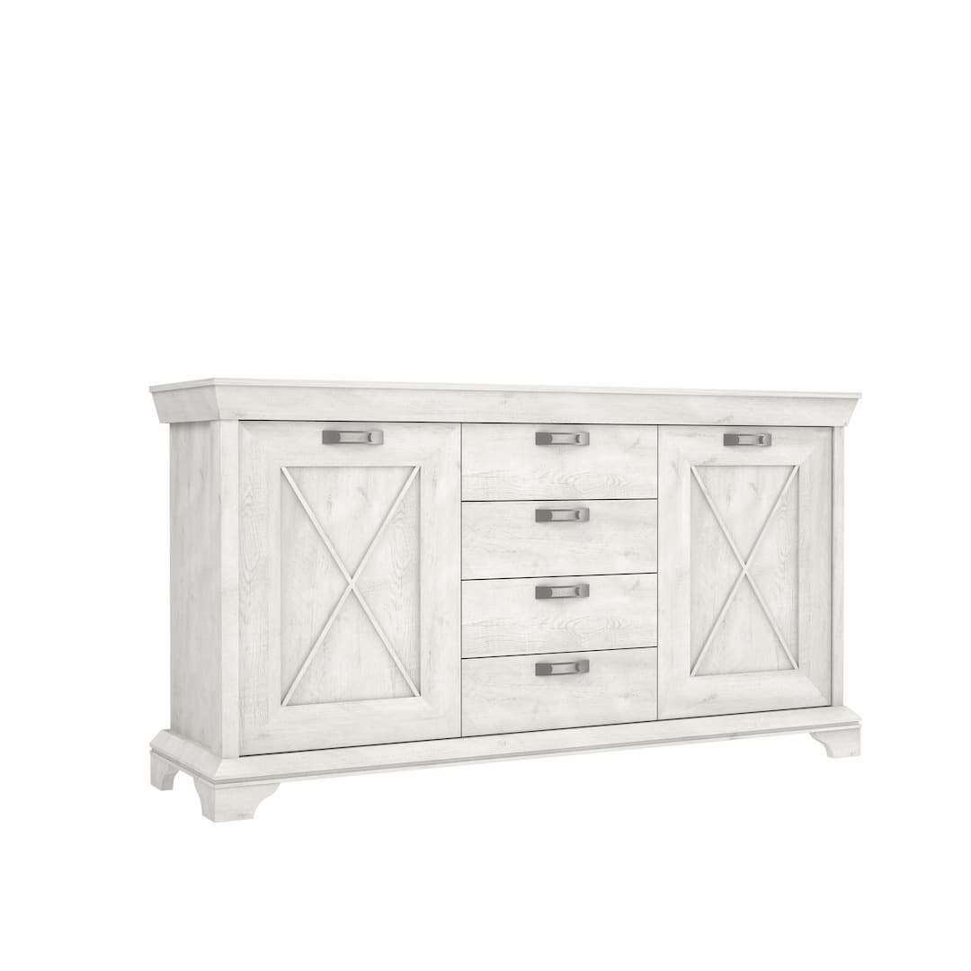 Kashmir Chest Of Drawers 178cm in White, image 2
