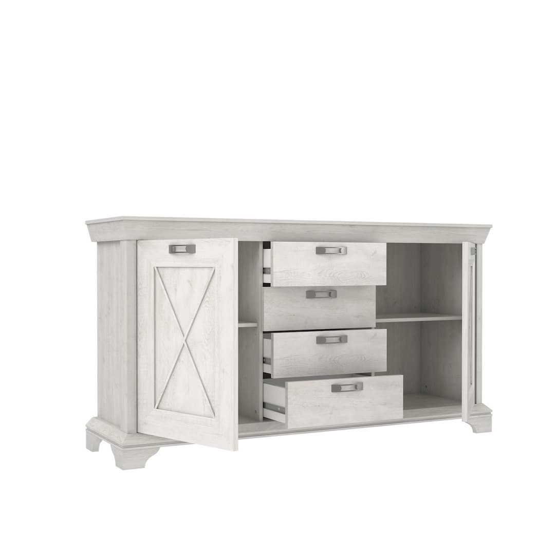 Kashmir Chest Of Drawers 178cm in White, image 3