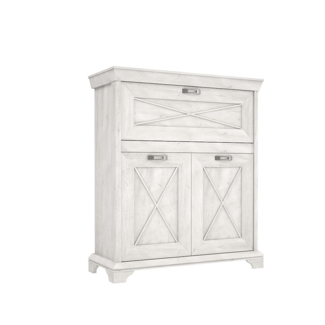 Kashmir Highboard Cabinet 123cm in White, image 2