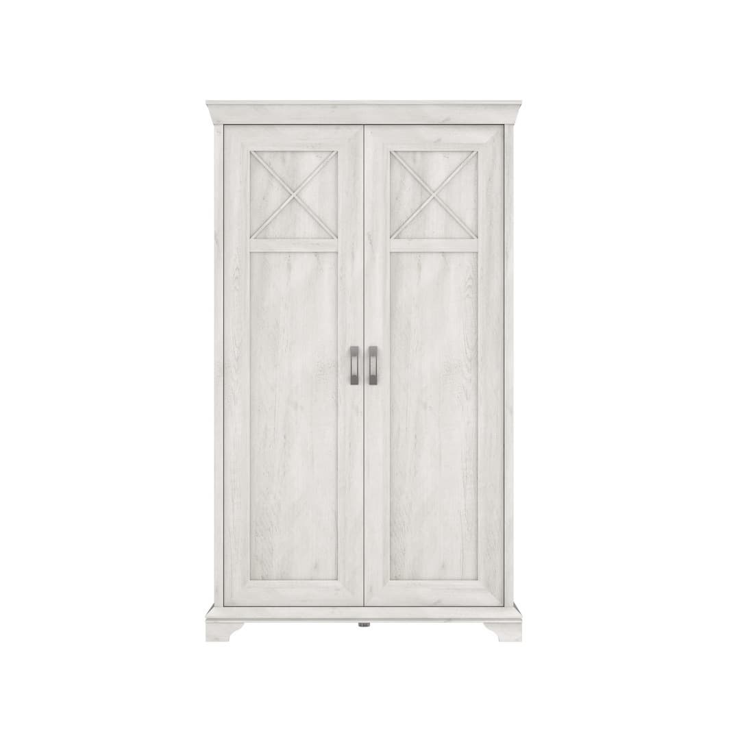 Kashmir Hinged Door Wardrobe 123cm in White, image 4