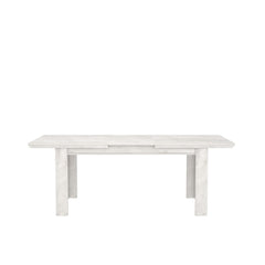 Kashmir Extending Dining Table 160cm in White, image 3