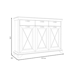 Kashmir Display Cabinet 178cm in White, image 6