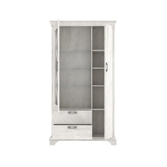 Kashmir Tall Display Cabinet 113cm in White, image 5