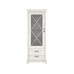 Kashmir Tall Display Cabinet 78cm in White, image 3