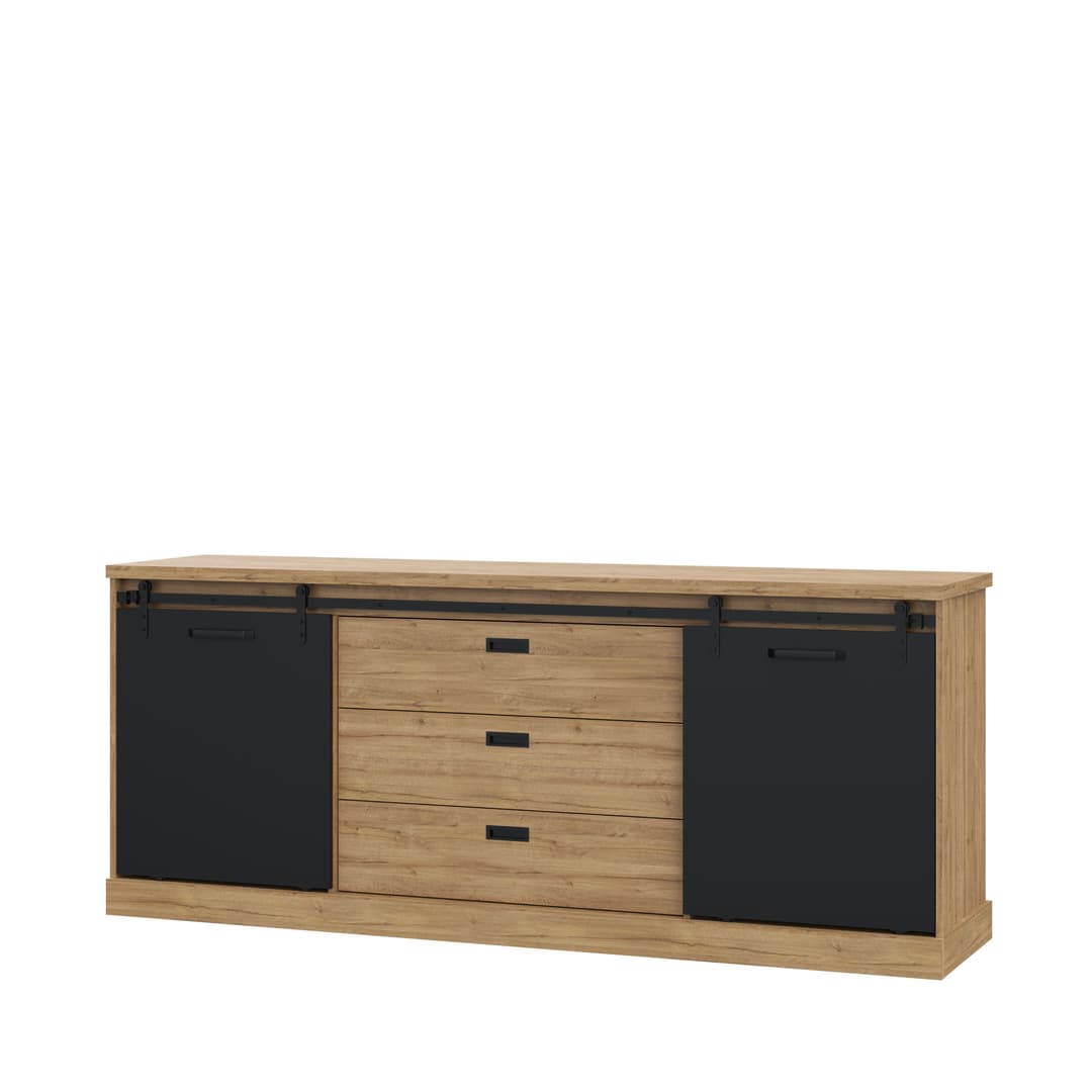 Kaszimiro Chest Of Drawers 213cm in Oak Waterford, image 6