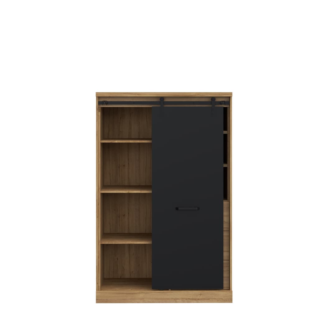 Kaszimiro Highboard Cabinet 103cm in Oak Waterford, image 5
