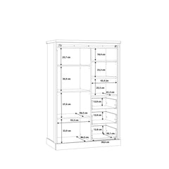 Kaszimiro Highboard Cabinet 103cm in Oak Waterford, image 9