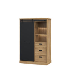 Kaszimiro Highboard Cabinet 103cm in Oak Waterford, image 6