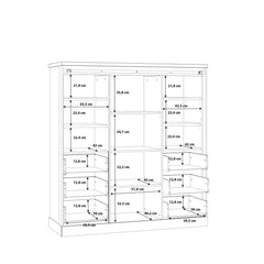 Kaszimiro Highboard Cabinet 149cm in Oak Waterford, image 9