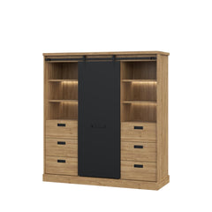 Kaszimiro Highboard Cabinet 149cm in Oak Waterford, image 6